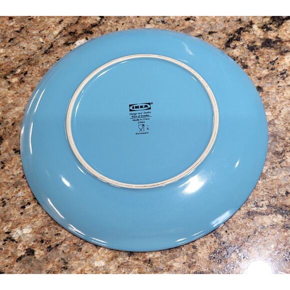(Qty 1) Ikea Fargrik Turquoise Blue Salad Plate IKEA Of Sweden 21963 - Picture 15 of 16